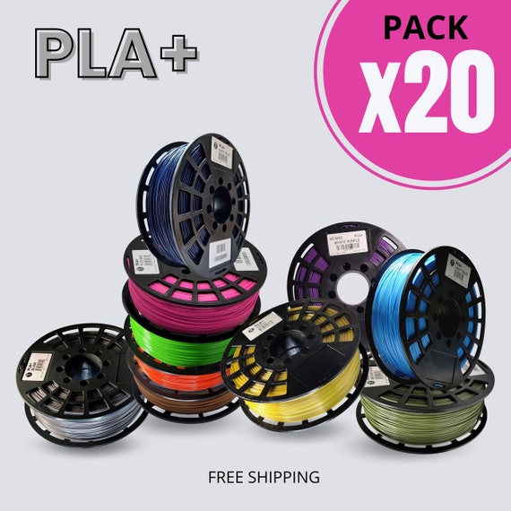 PLA Filament Pack x20 | 1.75mm 2.2lb/1kg 3D Printing Filament | IIID MAX (Send us a message with your color choices)