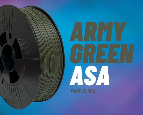 Polymaker 1.75mm PolyLite ASA Filament (1kg, Army Green)