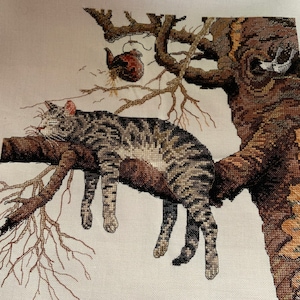 Counted cross stitched