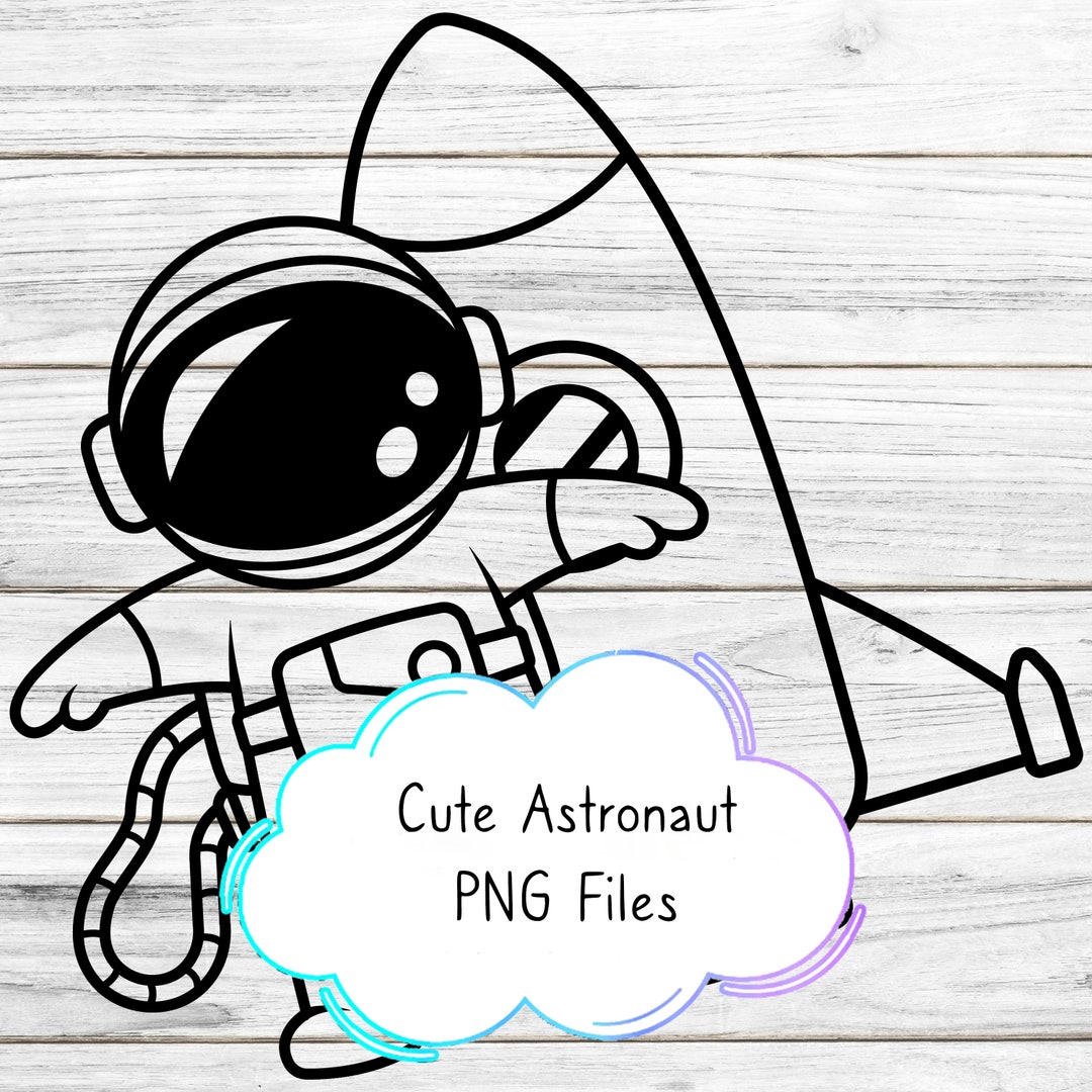Cute Space Theme Cricut PNG Cut File Transparent Image Instant Digital ...