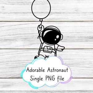 lindo espacio tema Cricut PNG archivo de corte / Imagen transparente / Descarga digital instantánea / Espacio bebé Astronauta Solo astronauta PNG