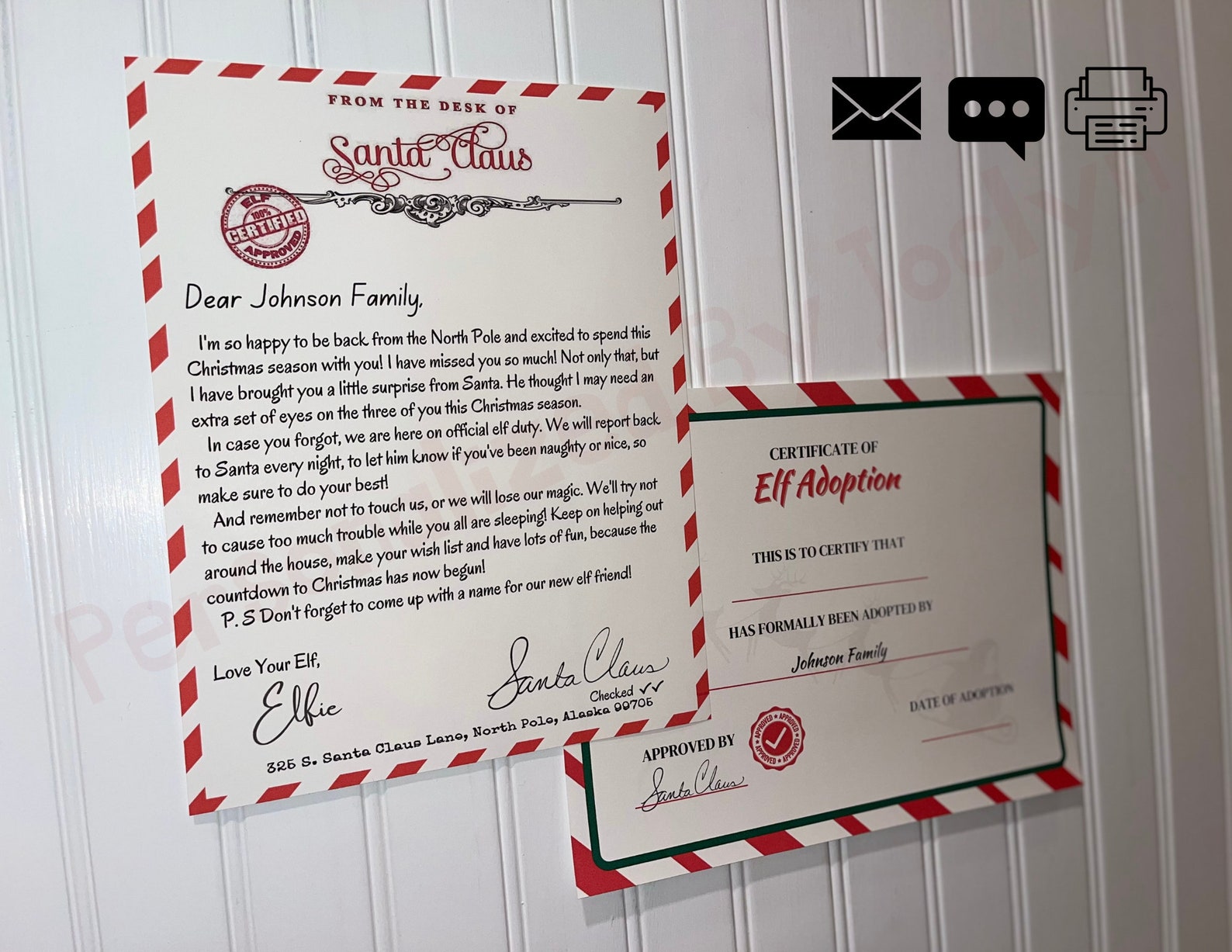 Editable Letter From Santa, New Elf Arrival Letter From Santa, Printable Letter From Santa Claus ...