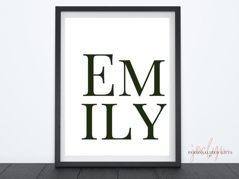 Name Wall Art Personalized Name Wall Decor Name Prints Etsy