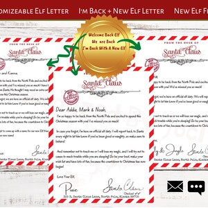 Printable Elf Goodbye Letters, Elves Departure Letter - Etsy