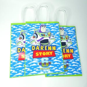Buzz Lightyear Party Favor Bags: Toy Story Birthday Goodie Bags