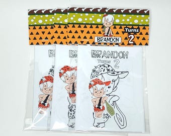 Bam Bam Flintstones Coloring Book: Birthday Party Favors