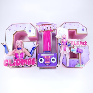 Luli Pampin 3D Letters: Birthday Party Decorations