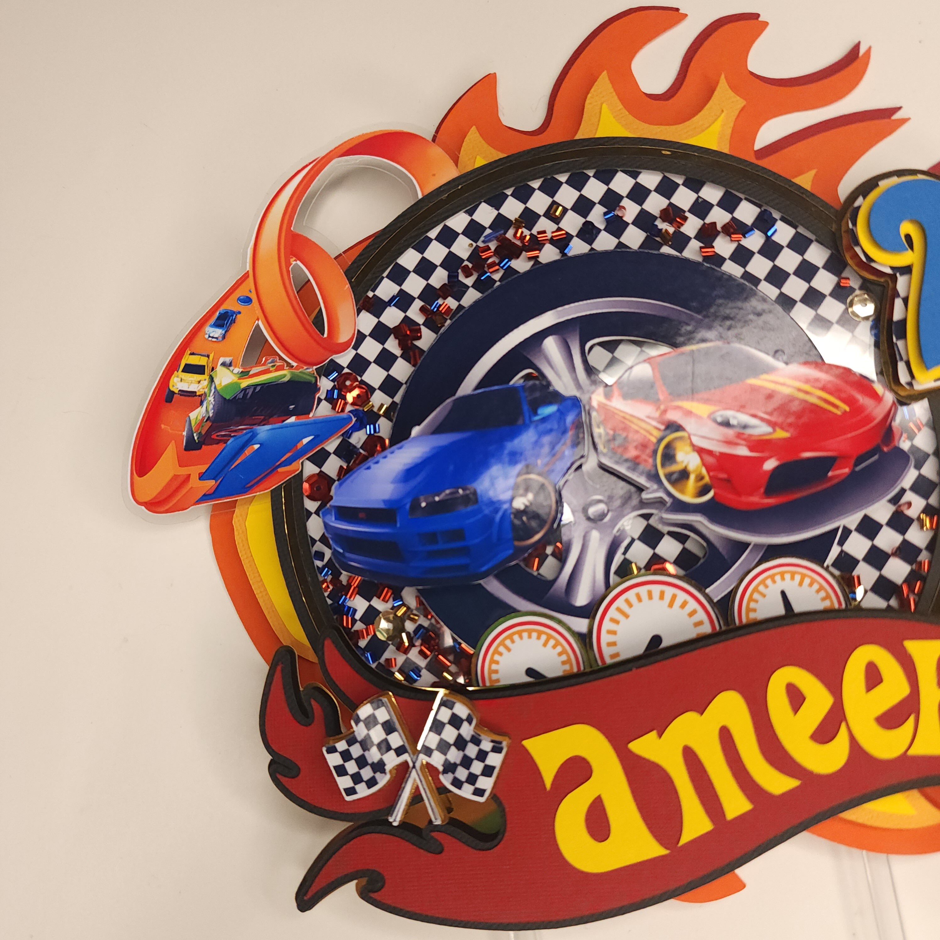 Racing Car Cake Topper Race Car Party Decorations Racing Car Etsy