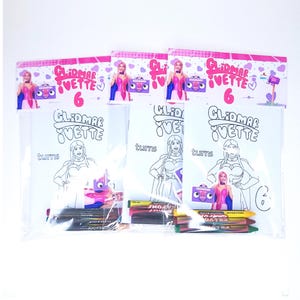 Personalized Luli Pampin Coloring Books: Birthday Party Favors