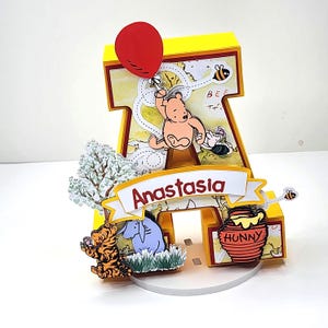 Winnie the Pooh 3D letters Winnie the Pooh Party Decorations Classic Winnie the Pooh Birthday Decorations Winnie the pooh vintage party