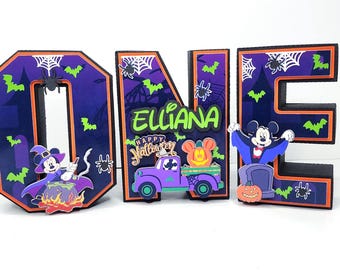 Halloween Mickey Mouse 3D Letters: Party Decorations