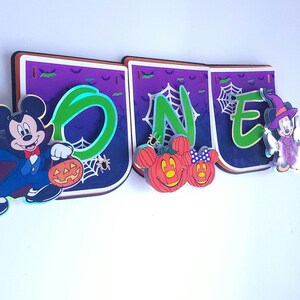 Halloween Mickey Mouse High Chair Banner, Halloween Mickey Party Decoration, Halloween Mickey Banner, Mickey Birthday Decoration