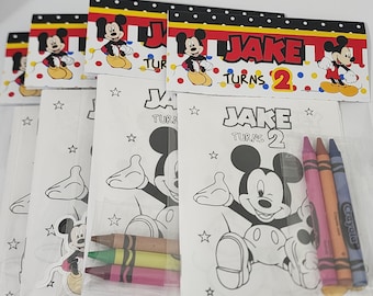 Mickey Mouse coloring book, Mickey Coloring pages, Mickey Mouse Birthday, Mickey Party decor, Mickey Birthday Decoration, Mickey Party Favor