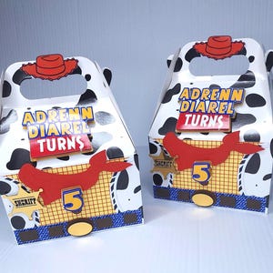 Toy Story Woody Treat Box, Toy Story Birthday decorations, Toy Story Party Decorations, Toy Story Woody favor boxes, Toy Story Goodie boxes