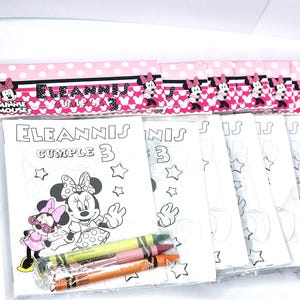 Minnie Mouse coloring book, Minnie Mouse Coloring pages, Minnie Mouse Birthday, Minnie Party decor, Minnie Birthday Decorations, Party Favor