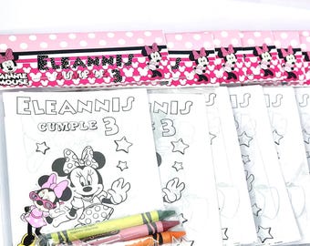 Minnie Mouse Coloring Book Party Favors