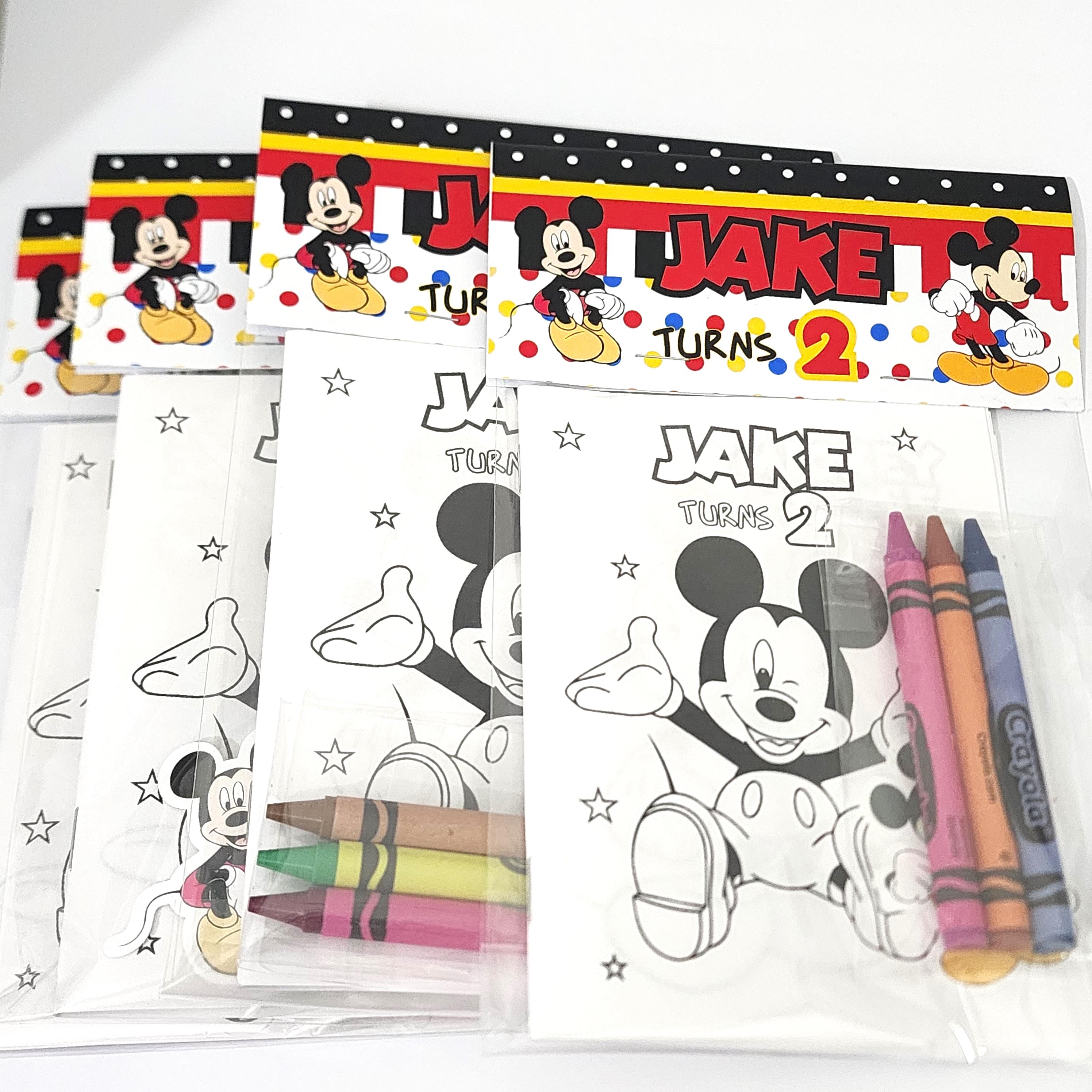 Mickey Mouse coloring book, Mickey Coloring pages, Mickey Mouse Birthday, Mickey Party decor, Mickey Birthday Decoration, Mickey Party Favor