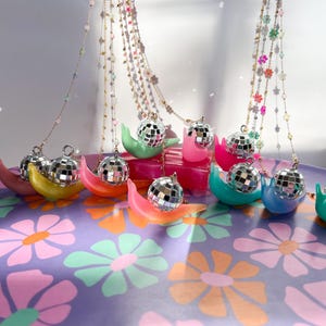Disco Snail Figurine Suncatcher, Dopamine Decor, Rainbow Snail Figurine, Neon Home Decor, Kawaii Decor, Sun Catcher Window Figurine, Funky image 12