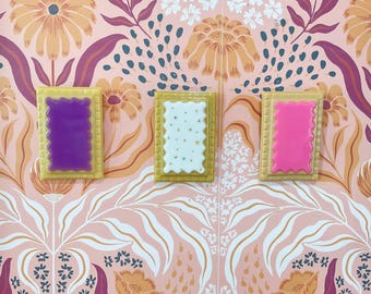 Pop Tart 3D Resin Wall Art, Faux Toaster Pastry, Dopamine Decor