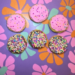 Fake Cookie Magnets, Realistic Resin Sugar Cookie Decor, Set of 3