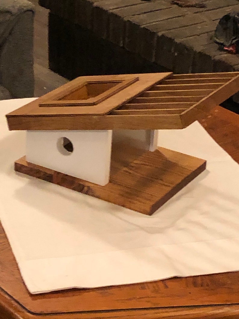 Cabane à oiseaux moderne Mid-Century avec mur de verre VENTE RAPIDE image 3