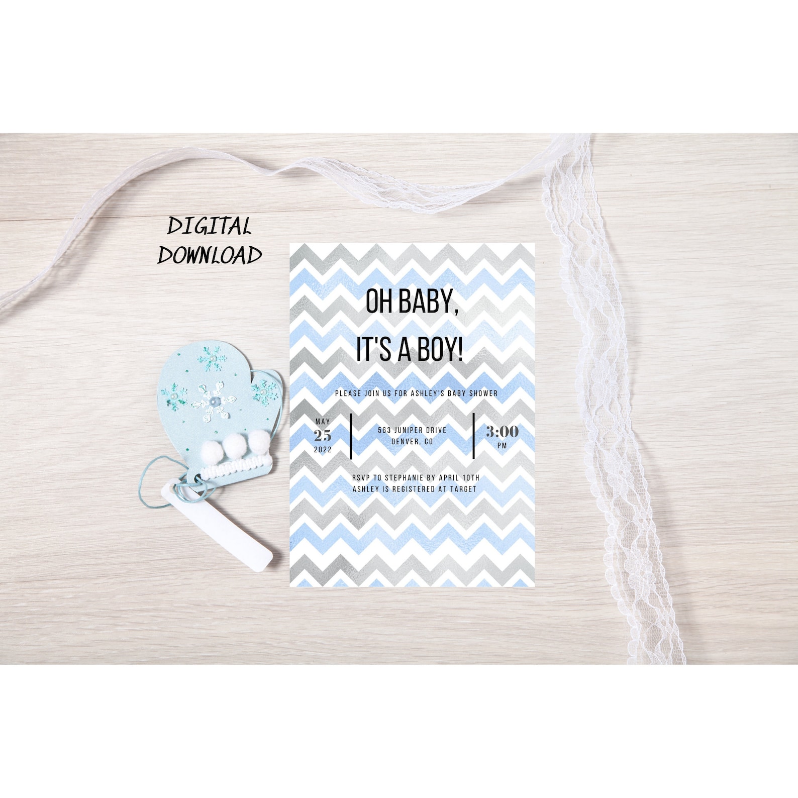 Baby Shower Invitation Baby Boy Shower Invitation Baby Etsy UK