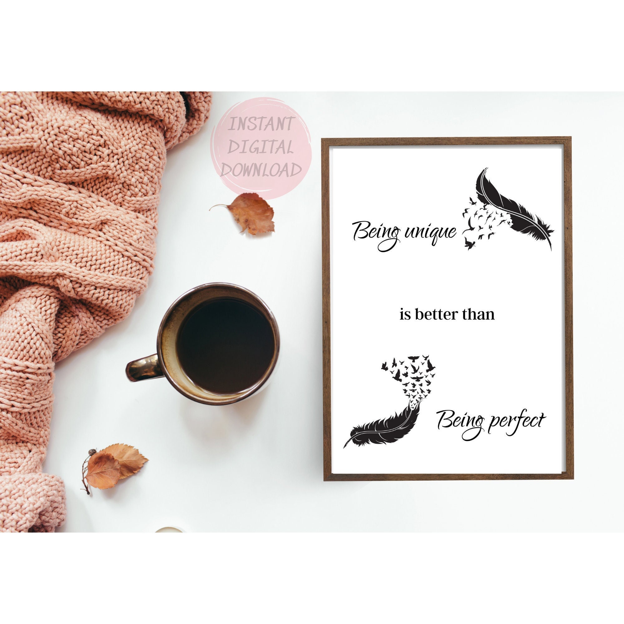 Wall Hangings Motivational Digital Art Print Inspirational Decor ...
