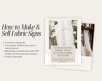Custom Fabric Banner Course | DIY Fabric Sign Tutorial | Start Your Wedding or Event Decor Business