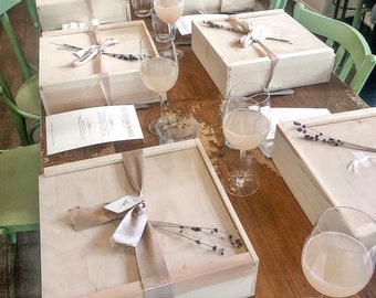 Personalized Wood Box with Sliding Lid – Bridesmaid Proposal Gift