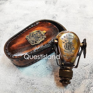 Brass Monocular Spyglass Travelling Binoculars Telescope Birthday Gift For Father, Boyfriend, Decorative Item, Christmas Gift