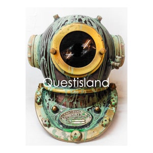 Diving Helmet Sea Rustic US Navy Mark V Diving Divers Helmet Decorative Marine Scuba Sea Divers Home Decor Best Gift For Divers