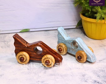 Beau modèle de voiture en bois - Petite voiture en bois pour cadeau, décoration