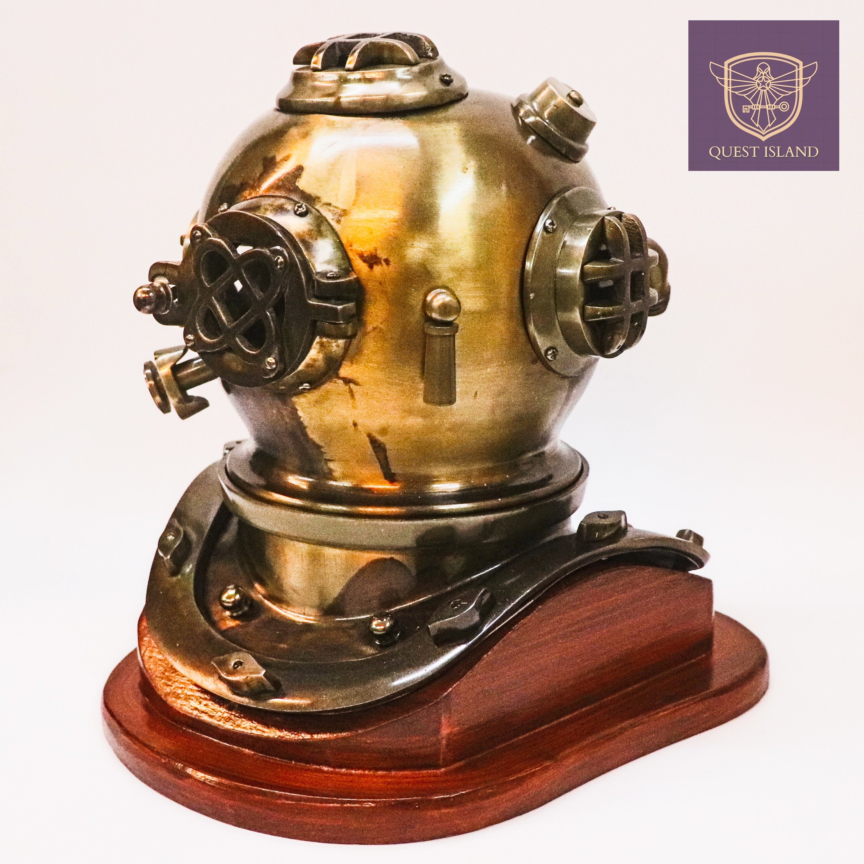 US Navy Mark V Diving Helmet Decorative: Nautical Home Decor (12") - Etsy