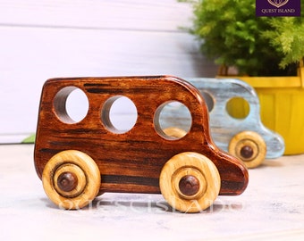 Handmade Wooden Toy Car: Vintage-Inspired Classic Decor