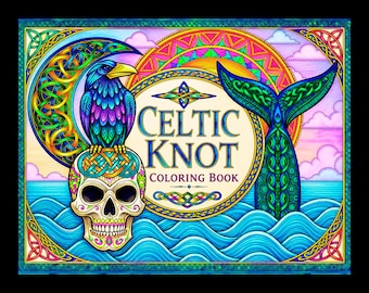 Celtic Knot Patterns Coloring Pages for adults Instant Download Printable PDF