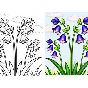 Floral Coloring Pages Bundle – 120 Unique Flower Designs (A4 PDF) image 11