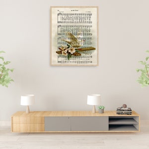 At the Cross Digital Print | Christian Wall Art | Vintage Hymnal Art