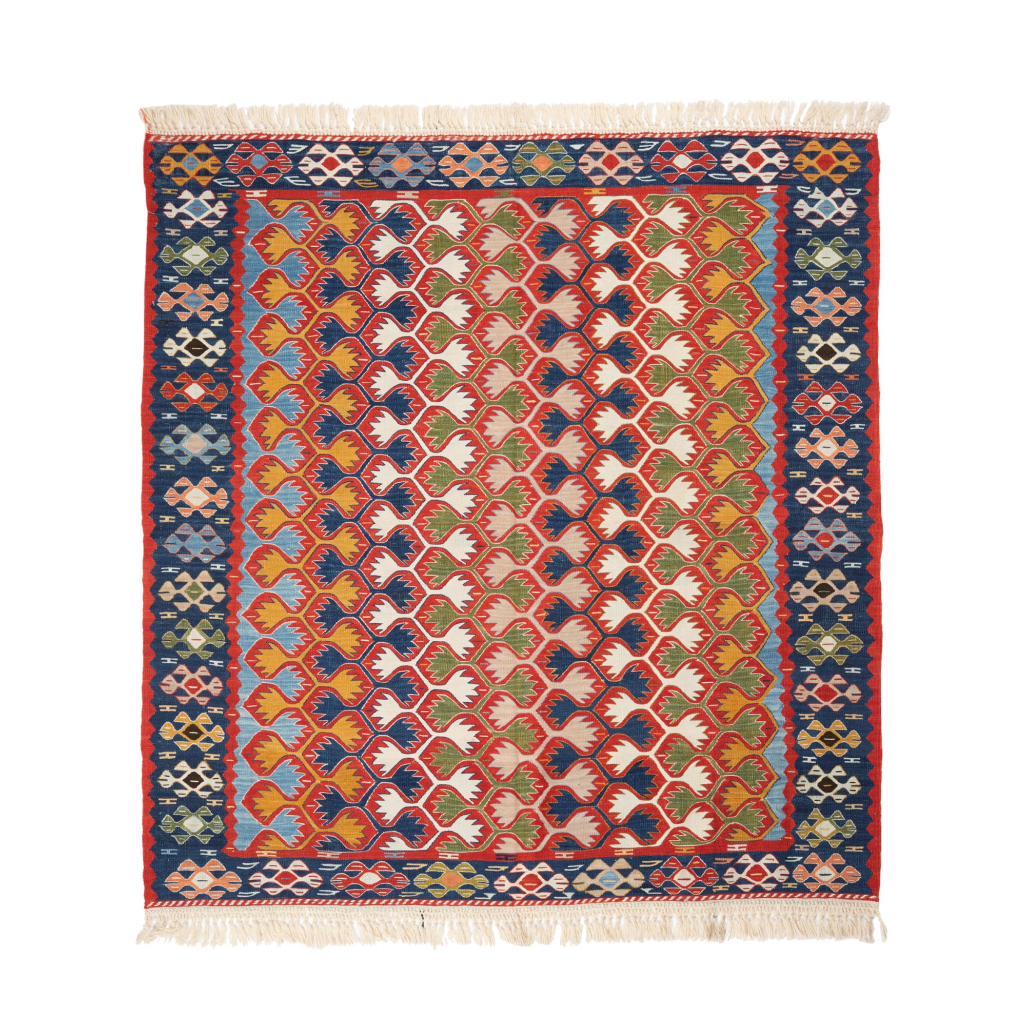 Handmade Kilims Turkishwith Natural Materials Kilims Made With Crochet