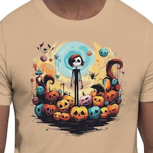 Halloween/ Skeleton/ Pumpkins Unisex t-shirt