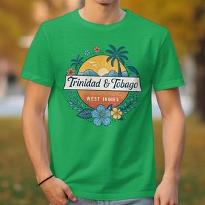 Trinidad and Tobago Unisex T-Shirt, Adult & Kids Tee, Tie Dye and Solid colours, Trinidadian,  Tobagonian Souvenir, Gift, Trinbago Tank Top