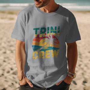 Trini Tank Top or T-Shirt, Matching Trini Crew Shirts Men, Women or Kids,  Trinidadian Vacay Tee, Trinidad & Tobago Gift, Tie Dye Shirt