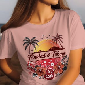 Trinidad and Tobago T-Shirt | Adult and Kids Graphic Tee | Island Graphic Apparel, Unisex Vacation Wear, Tie Dye T-Shirt, Tank Top Tees