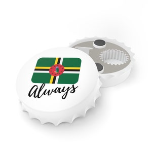 Dominica 2-in-1 Bottle Opener with Magnetic Back