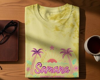 Samana Dominican Republic T-Shirt: Tropical Palm Tree Souvenir