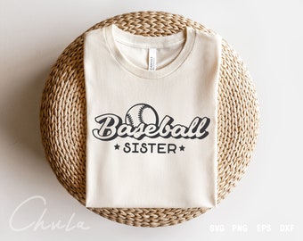 Baseball Sister Svg, Little Sister, Biggest Fan, Baseball sister shirt idea, Digital download, Cricut and Silhouette Cut File