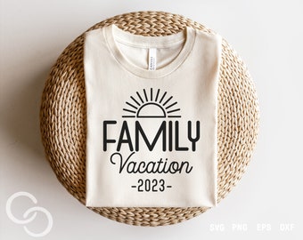 Family Vacation 2023 SVG PNG, Summer SVG, Vacation Svg, Holiday Svg, Vacation team Svg, Digital download, Cut file for cricut.