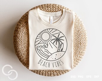 Beach Vibes Svg, Summer, Vacation, Digital download, Cricut and Silhouette Cut File