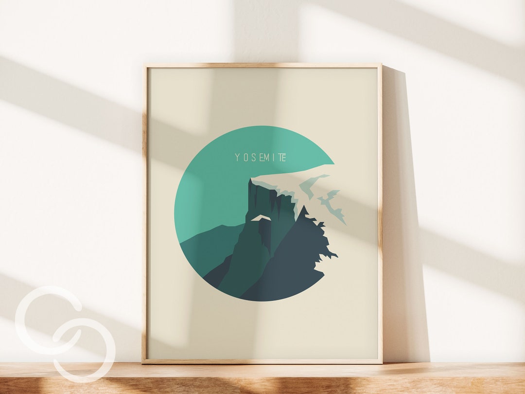 Yosemite Printable Wall Art, Home Wall Decor, Mountain Printable Wall