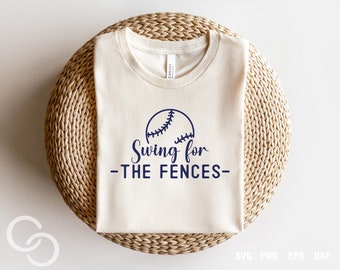 Swing For The Fences Svg, Baseball Svg, Baseball Mom Svg, Game day, Digital download, Cut file