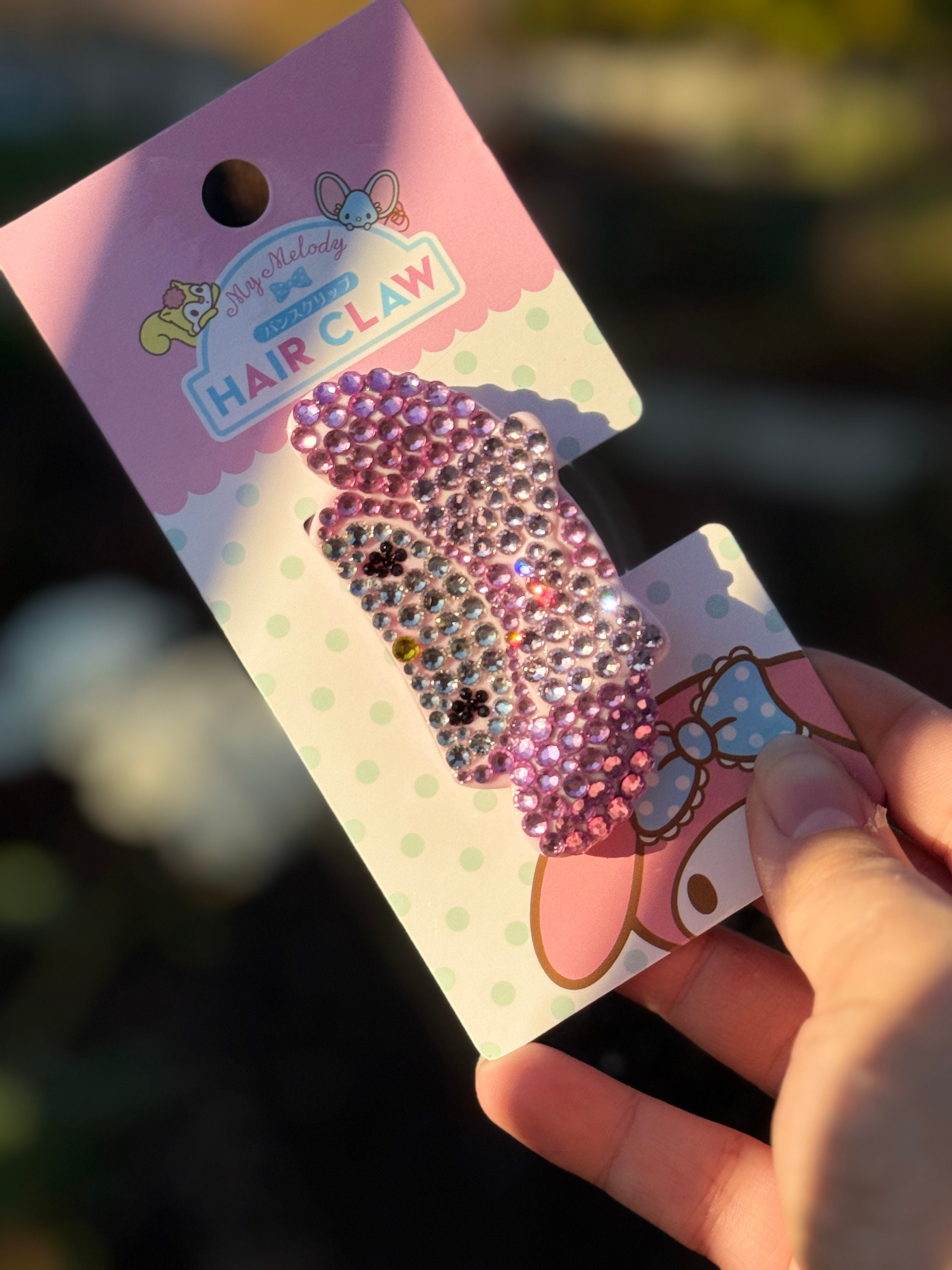 BLING MY MELODY Hair Claw Sanrio Hair Clip Sanrio Hair - Etsy